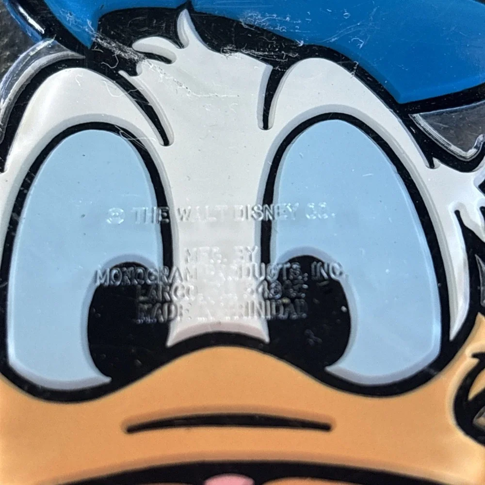 Vintage Disney Donald Duck Sailor Keychain 3-Inch Acrylic Key Ring‎ 1992